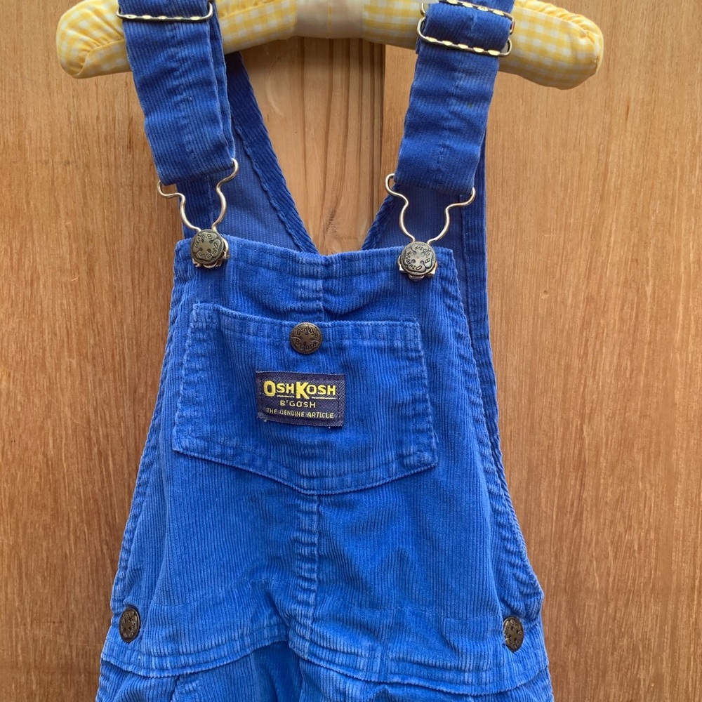 vintage oshkosh blue corduroy HTF